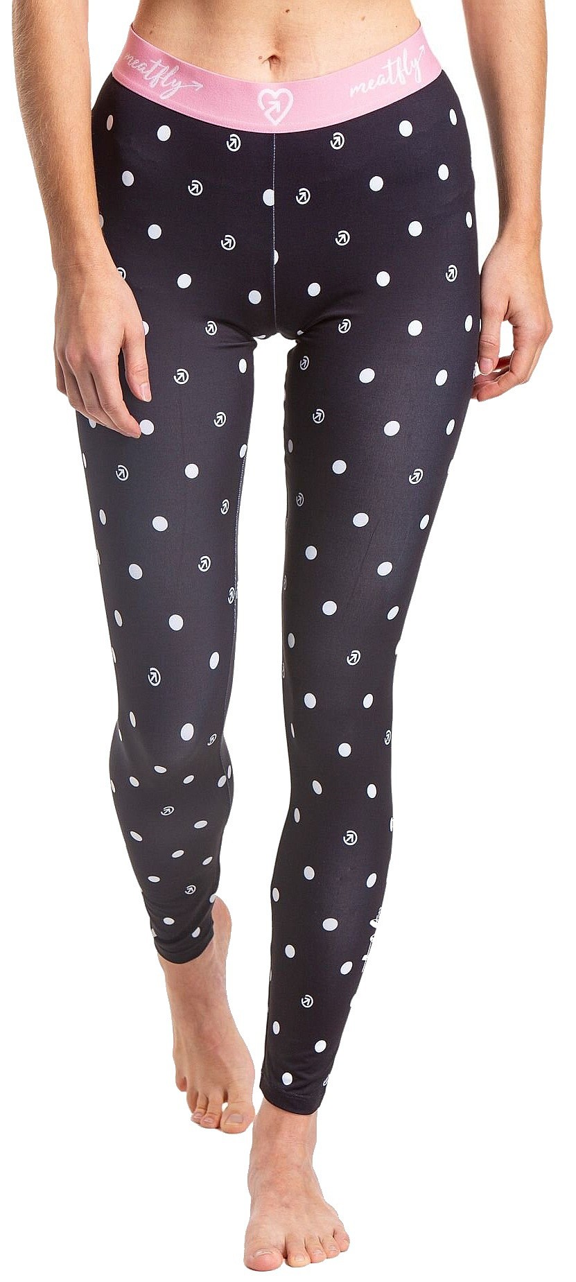 Unterhose-lang Meatfly Taro Termo - Black Dots - women´s
