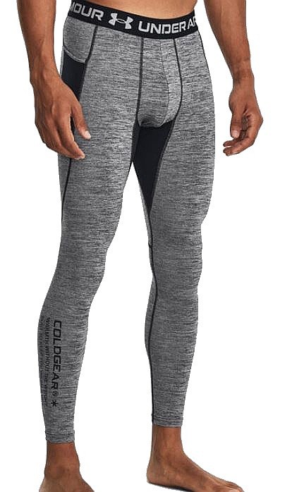 лосины Under Armour ColdGear Armour Twist - Mod Gray/Black - men´s