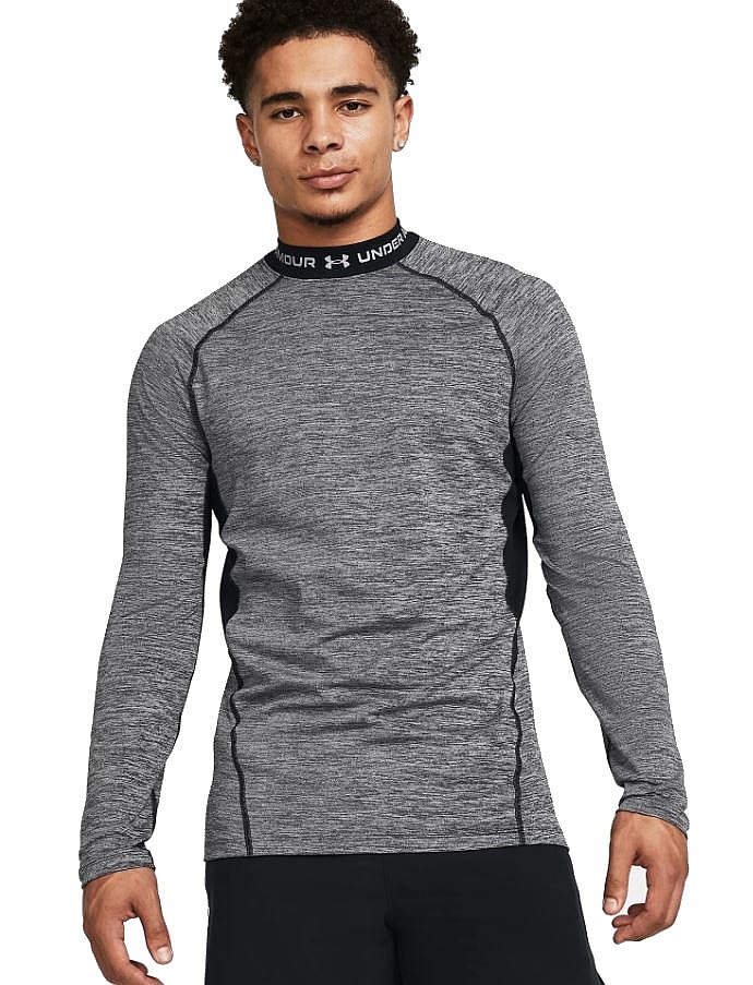 T-shirt Under Armour ColdGear Armour Twist Mock LS - Mod Gray/Gray - men´s