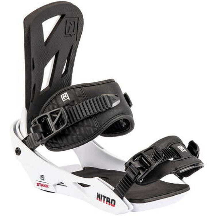 fixations de snowboard Nitro Staxx - White - men´s
