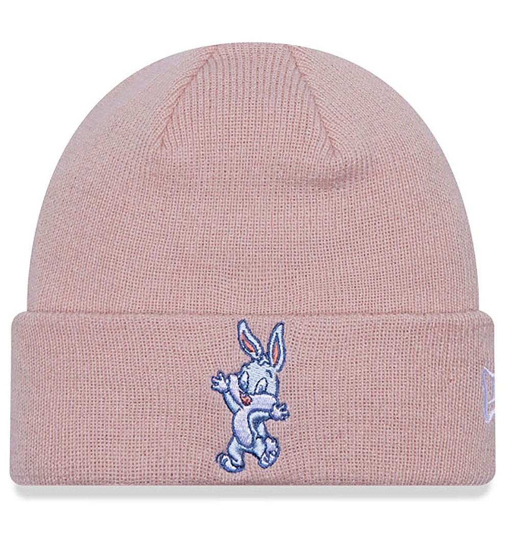 czapka dziecięca New Era Looney Tunes Knit Warner Bros Bugs Bunny Toddler - Blush Sky