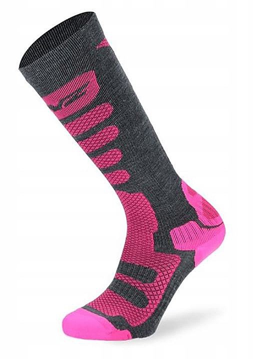 socks Lenz Free Tour 1.0 - Grey/Pink