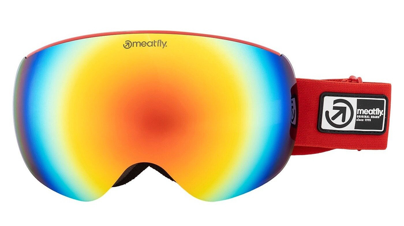 masque de ski  Meatfly Ekko XL - Ferrari Red