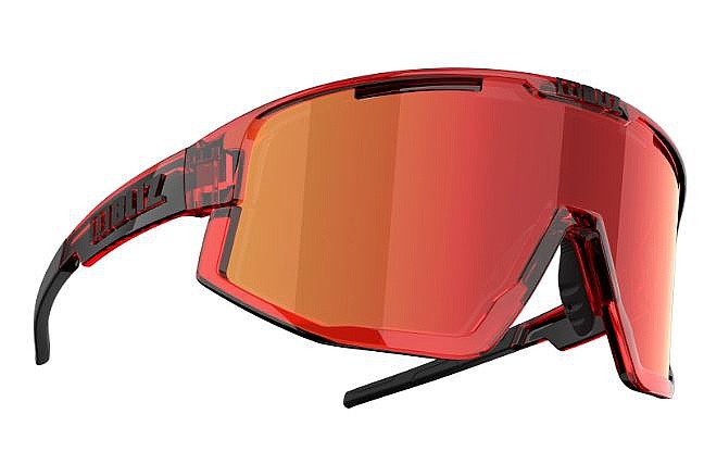 des lunettes Bliz Fusion - 52305-44/Transparent Red/Brown-Red Multi Cat.3