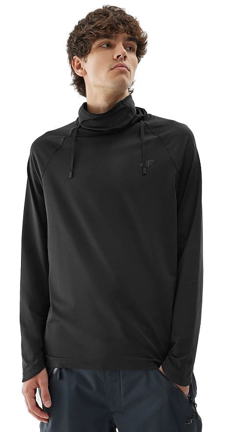 T-shirt 4F 4FAW23UBRUM037 LS - 20S/Deep Black - men´s