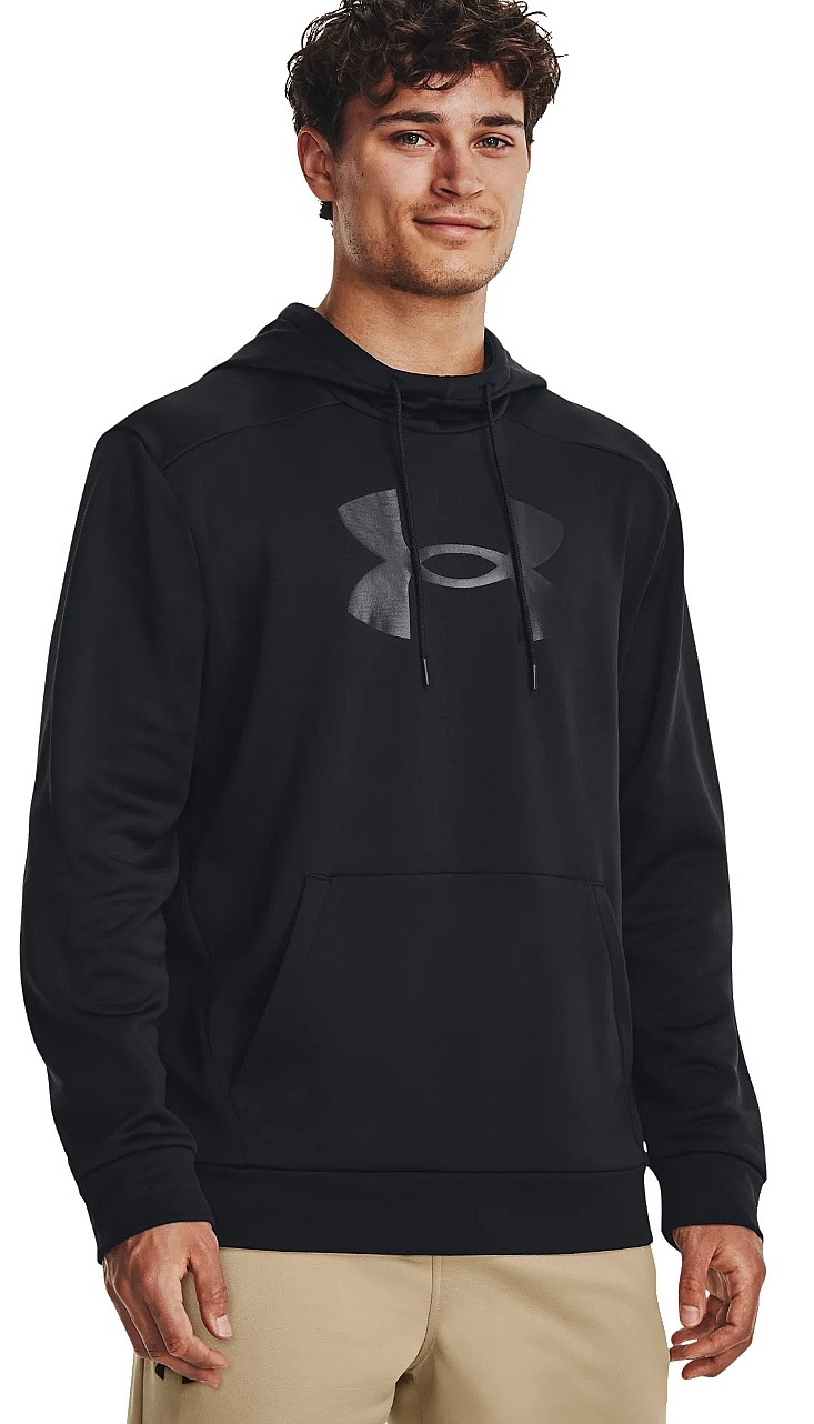 sweat-shirt Under Armour Armour Fleece Big Logo - Black/Black - men´s