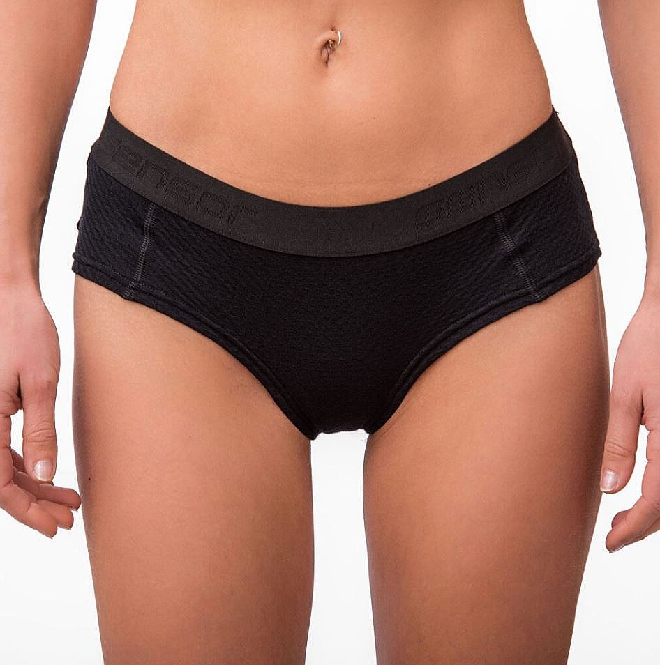 calzoncillos Sensor Merino DF - Black - women´s