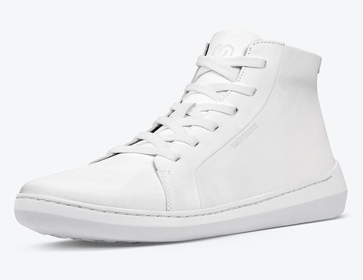 sko Skinners Moonwalker High Top - Leather White