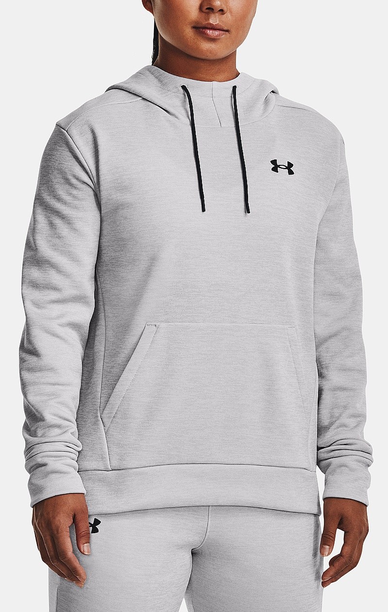 Sweatshirt Under Armour Armour Fleece Left Chest - Halo Gray Light Heather/Black - women´s