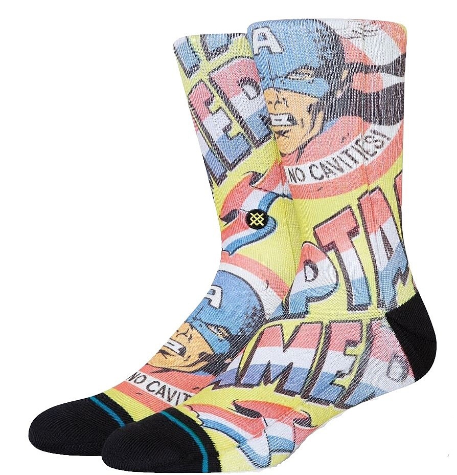 sokker Stance No Cavities Crew - Yellow