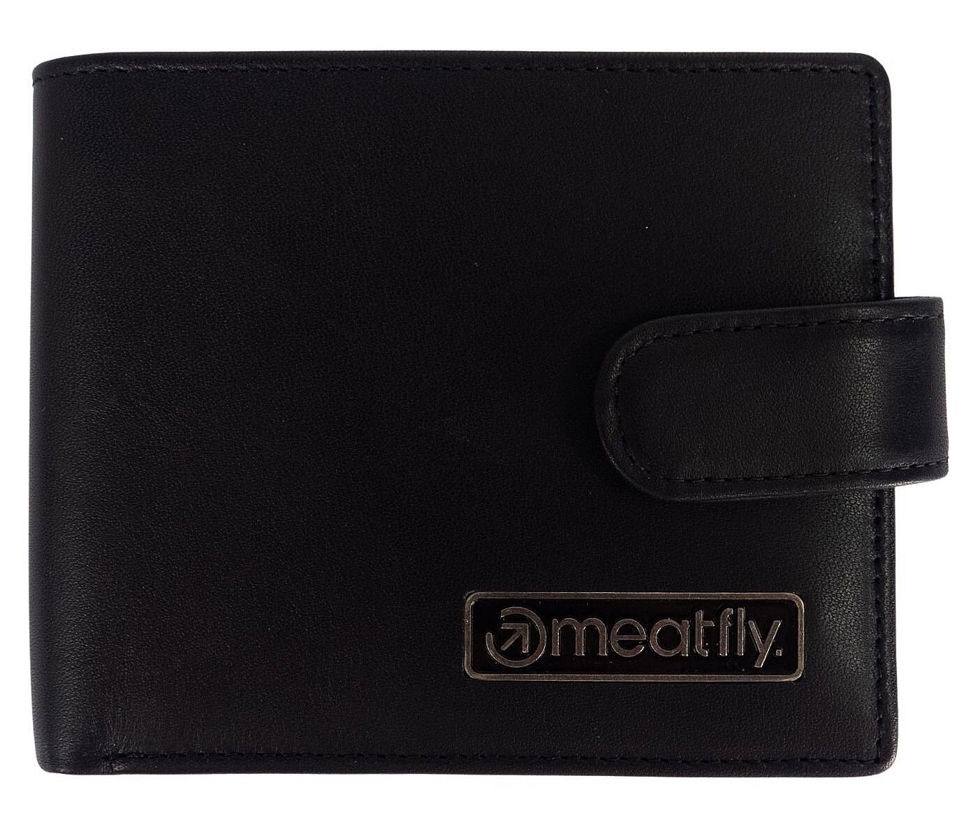portefeuille Meatfly Nathan Premium Leather - Black - men´s