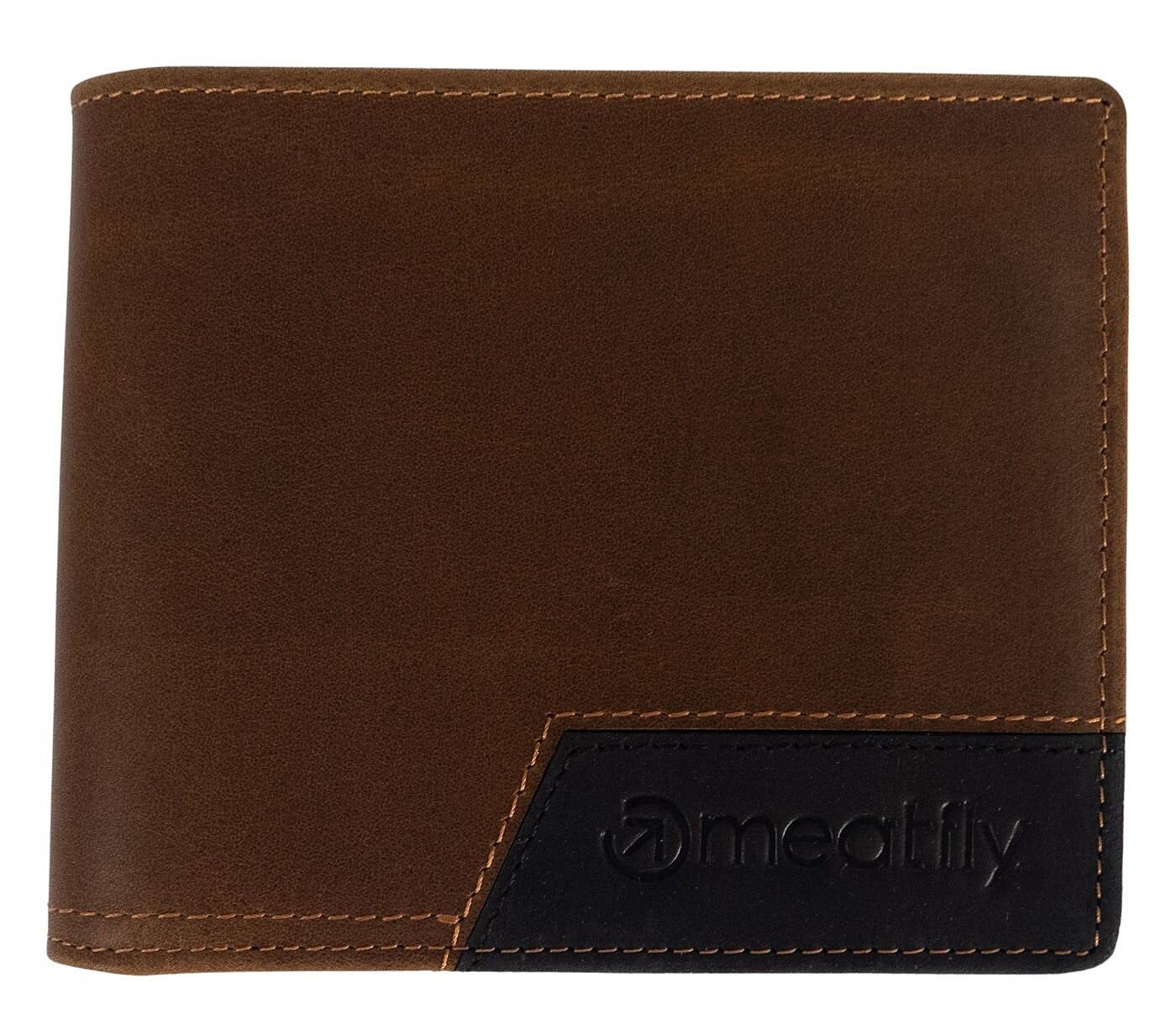 Brieftasche Meatfly Zac Premium Leather - Brown - men´s