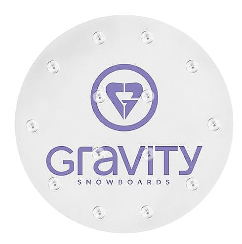 grips Gravity Heart Mat - Clear/Lavender