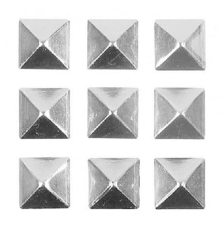 grip Gravity Pyramid Studs - Silver