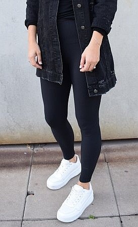 лосины M.ASCH-Be original Ribbed Leggings - Black - women´s