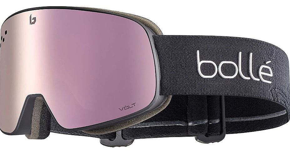 ochelari schi Bollé Nevada Small - Black Matte/Volt Pink