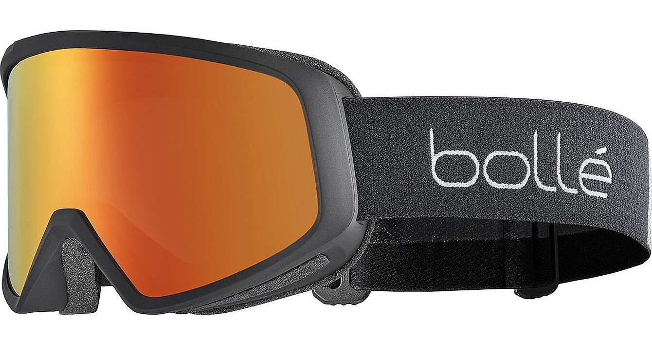 maschera da sci Bollé Bedrock Plus - Black Matte/Sunrise
