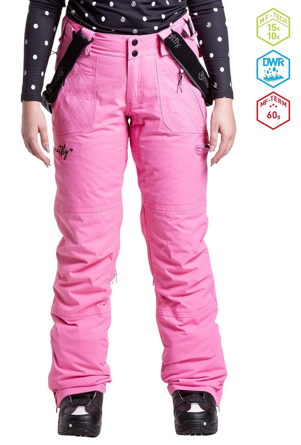 nohavice Meatfly Foxy - Hot Pink