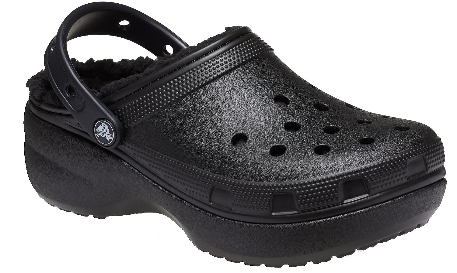 Schuhe Crocs Classic Platform Lined Clog W - Black - women´s
