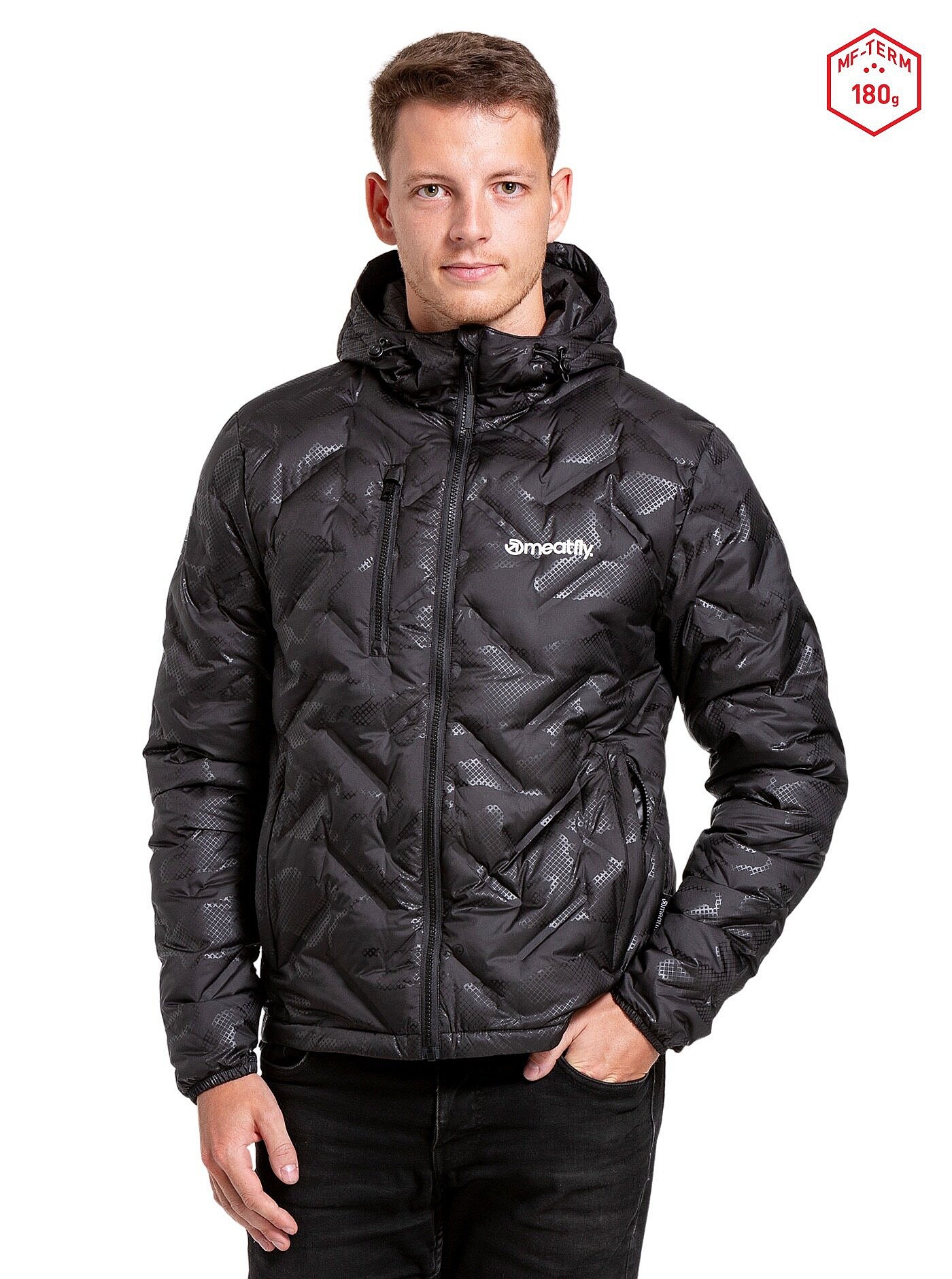 veste Meatfly Denial - Morph Black - men´s