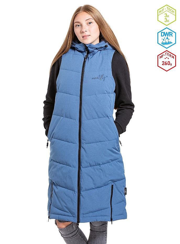 Weste Meatfly Tama - Slate Blue - women´s