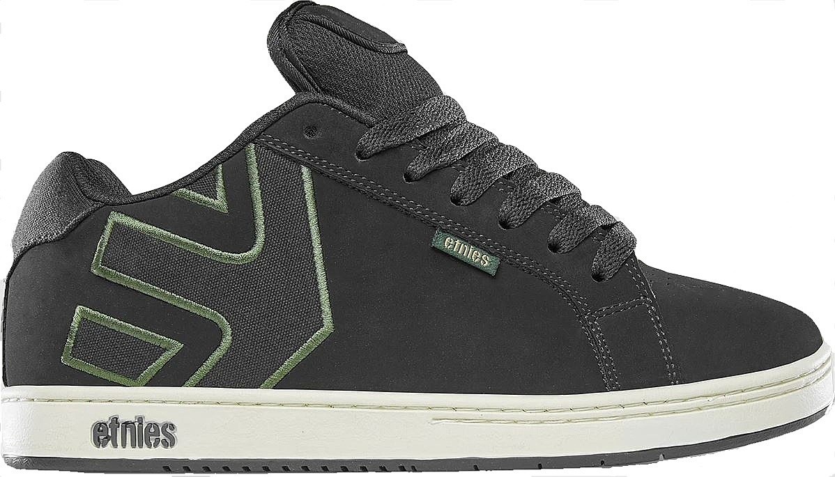 chaussures Etnies Fader - Black/Green - men´s