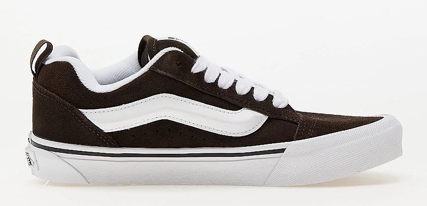 chaussures Vans Knu Skool - Brown/White
