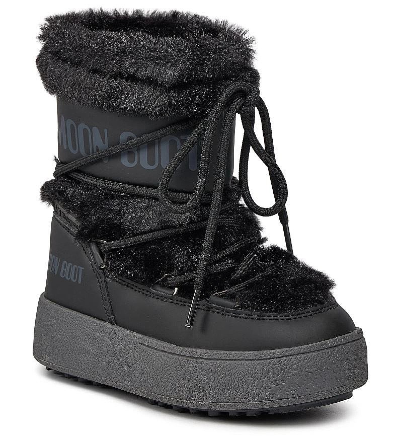 обувь Moon Boot LTrack Faux Fur - Black - women´s