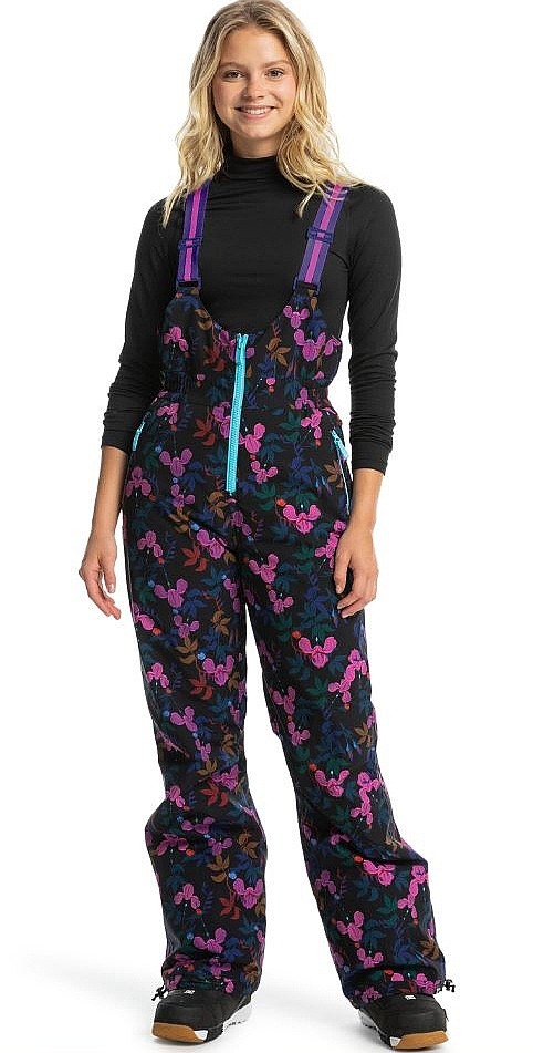 kalhoty Roxy Roxy X Rowley Insulated Bib - KVJ6/True Black Darkreds Floral