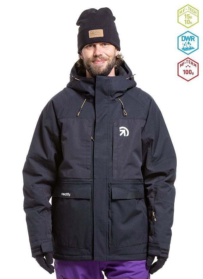 Jacke Meatfly Vertigo - Black - men´s
