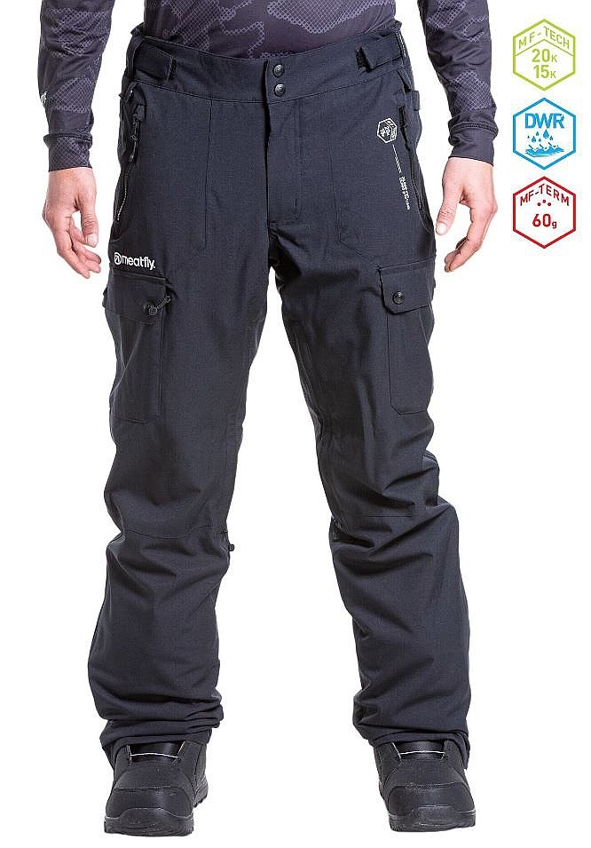 Hose Meatfly Gary - Black - men´s