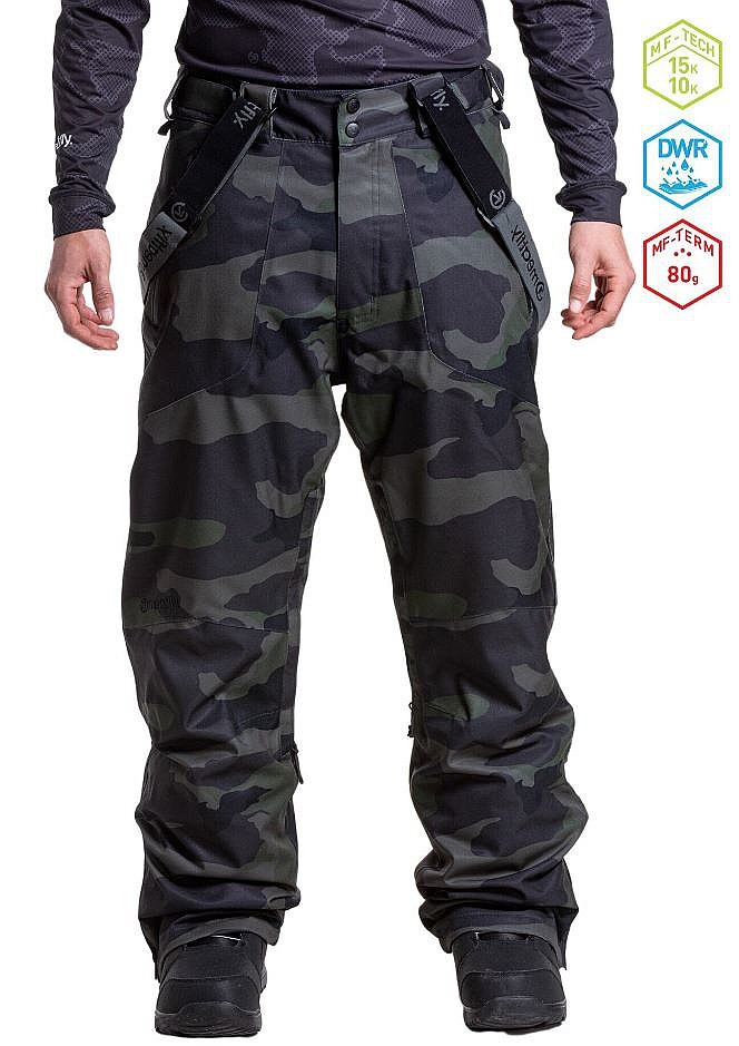 nohavice Meatfly Gnar - Rampage Camo