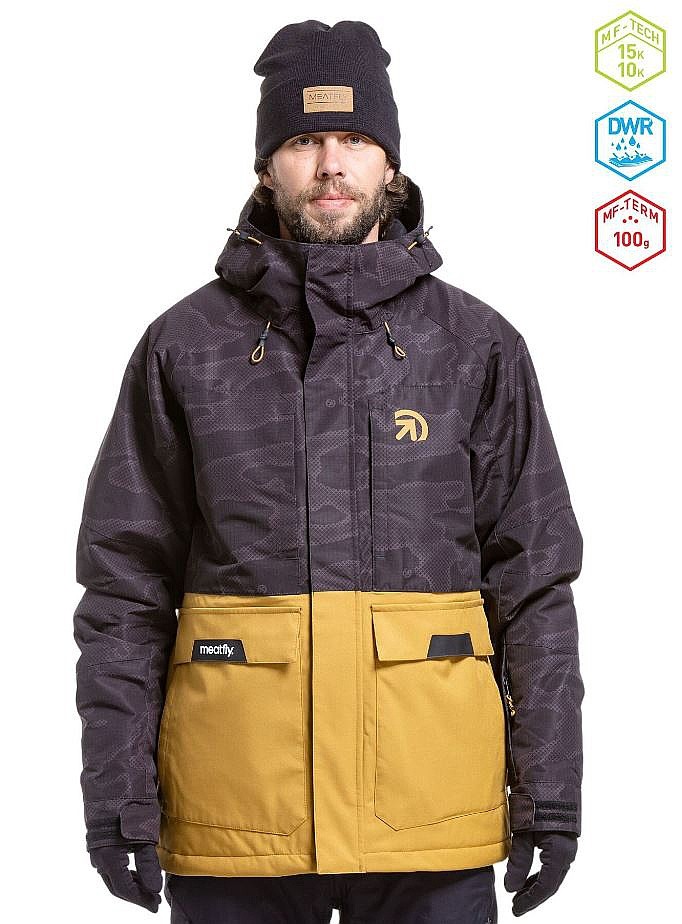 veste Meatfly Vertigo - Wood/Morph Black - men´s