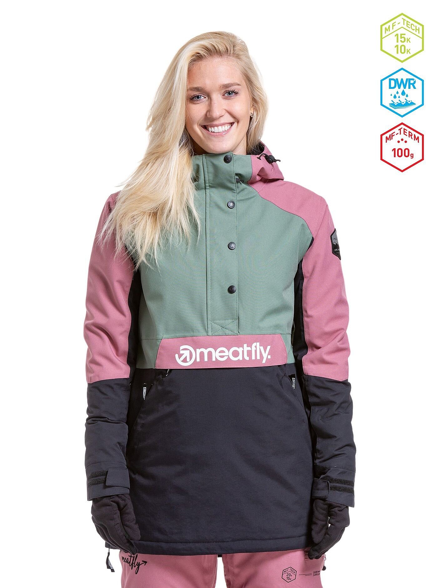 bunda Meatfly Aiko - Sea Spray/Black