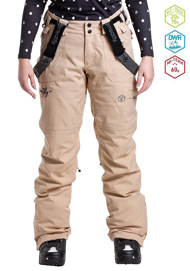 pantalon Meatfly Foxy - Latte - women´s