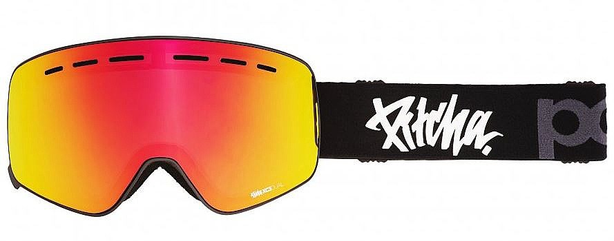 gogle Pitcha XC3 - Ultra Black/Full Revo Red