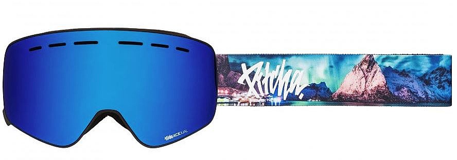 maschera da sci Pitcha XC3 - Aurora2/Full Revo Blue
