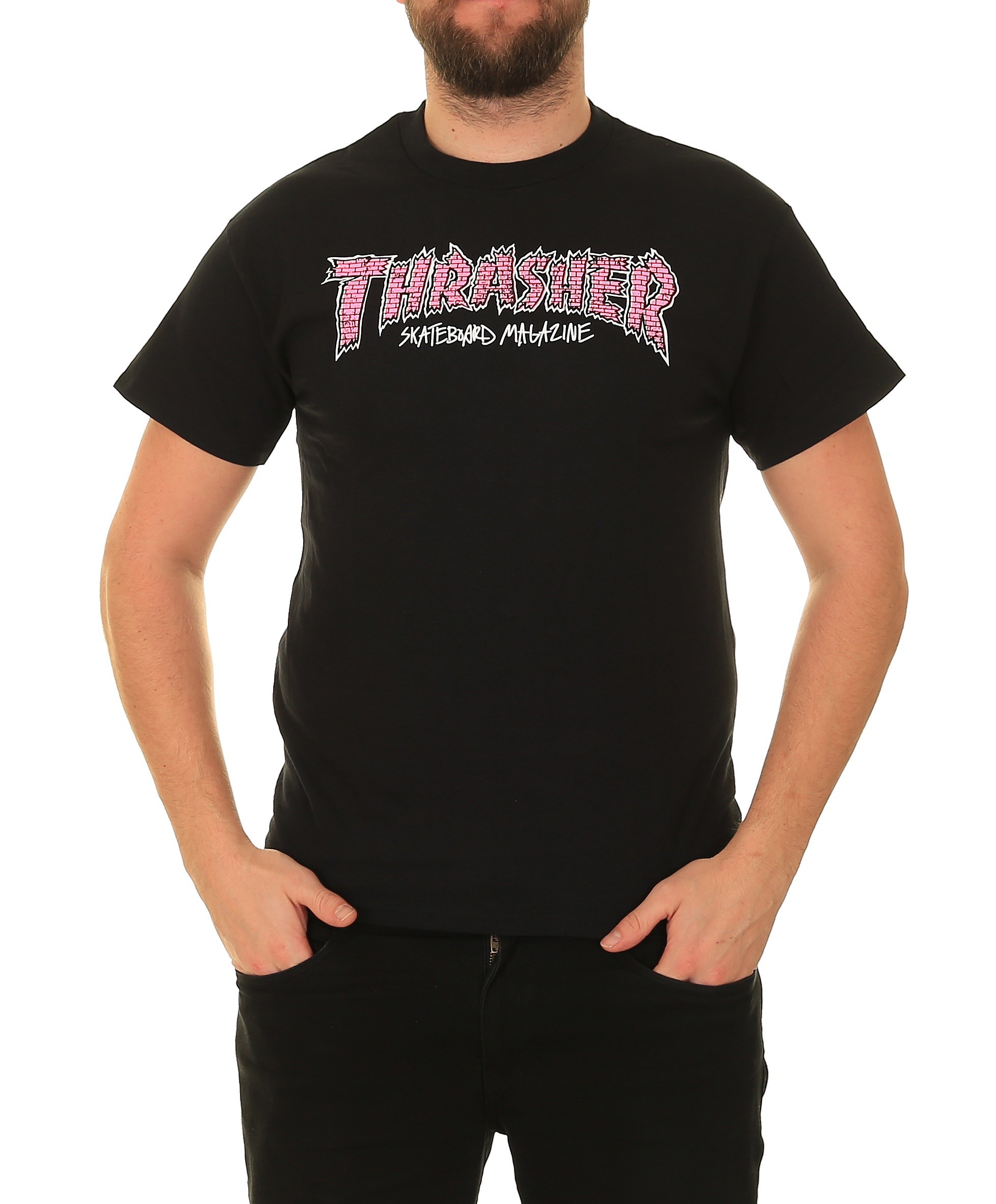 T-shirt Thrasher Brick - Black - men´s