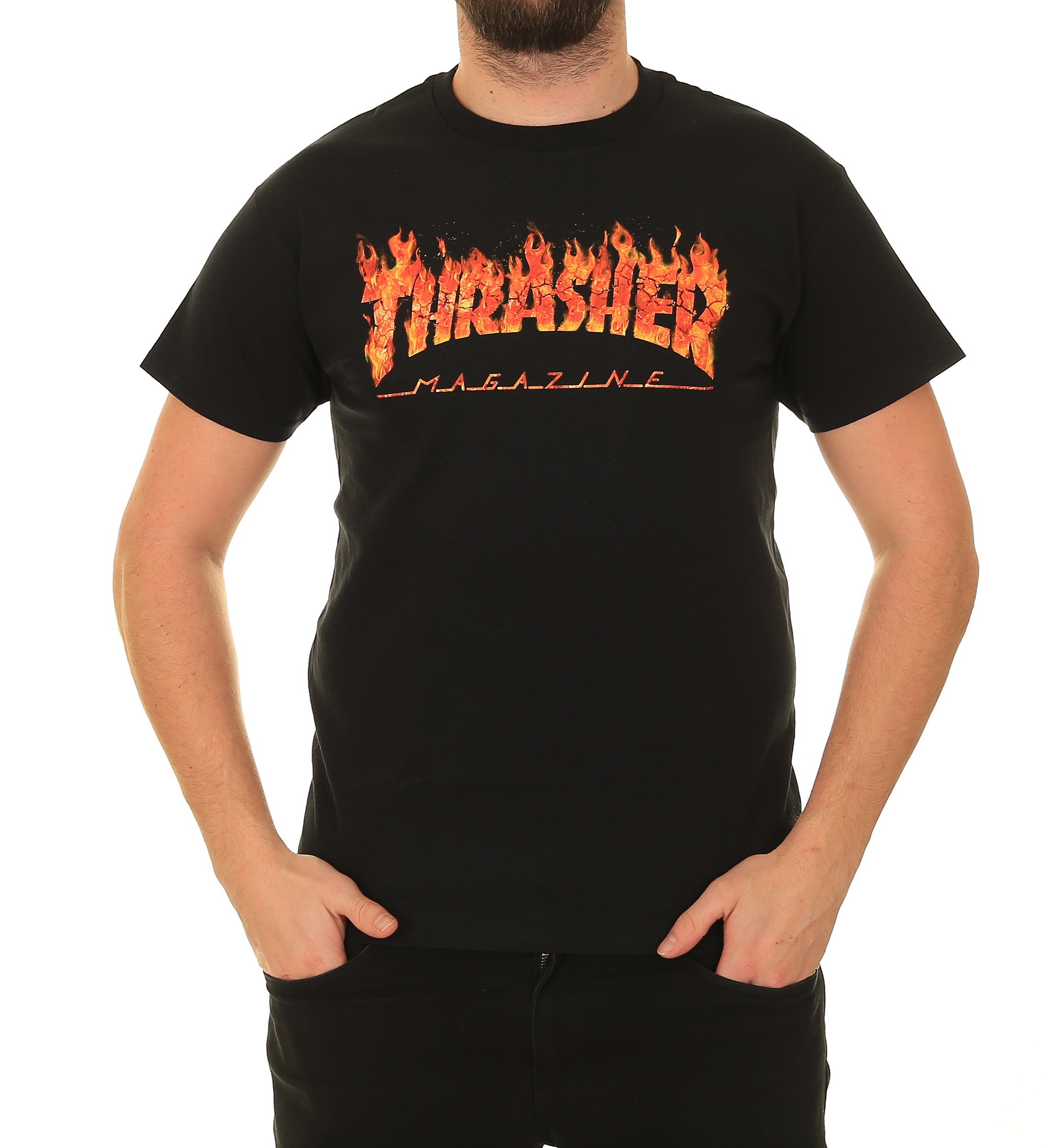 shirts Thrasher Inferno - Black - men´s