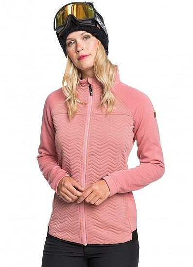 mikina Roxy Limelight Through Zip - MKP0/Dusty Rose