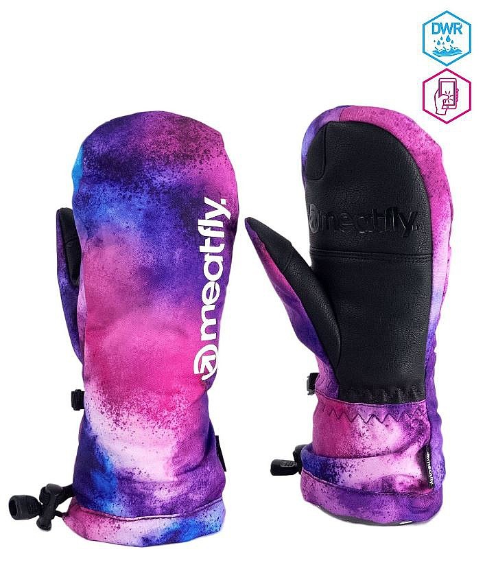 gants Meatfly Slayer Mitt - Purple Aquarel - unisex junior