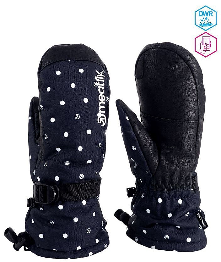 Handschuhe Meatfly Manson Mitt - Black Dots - women´s
