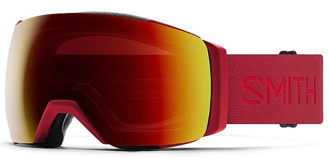 SMITH I/O Mag XL ChromaPop Sun Red レンズ Smith I/O Mag XL Snow Goggles, Crimson Frame, ChromaPop Sun