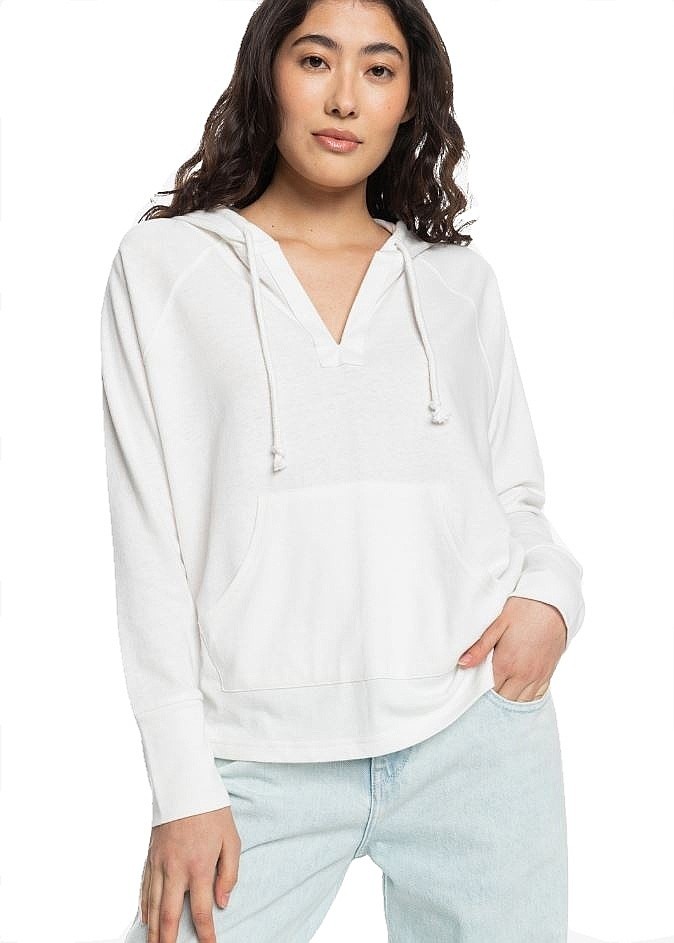 sweat-shirt Roxy Destination Surf - WBK0/Snow White - women´s