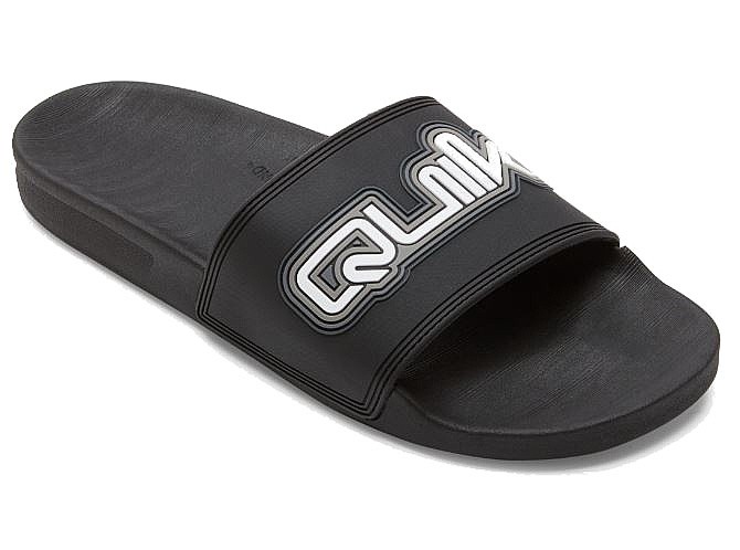 topánky Quiksilver Rivi Wordmark Slide II - KVJ1/Black 1