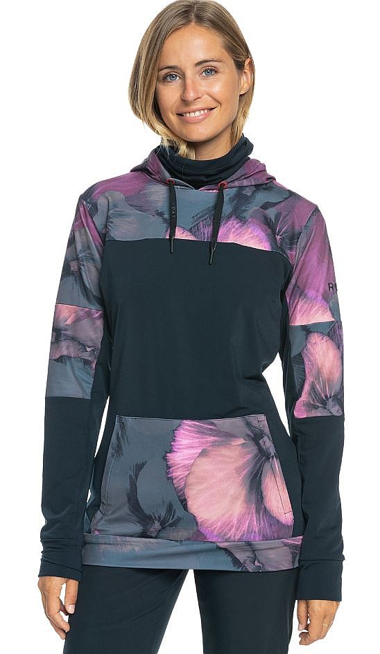 sweat-shirt Roxy Winter Valley - KVJ2/True Black Pansy Pansy - women´s
