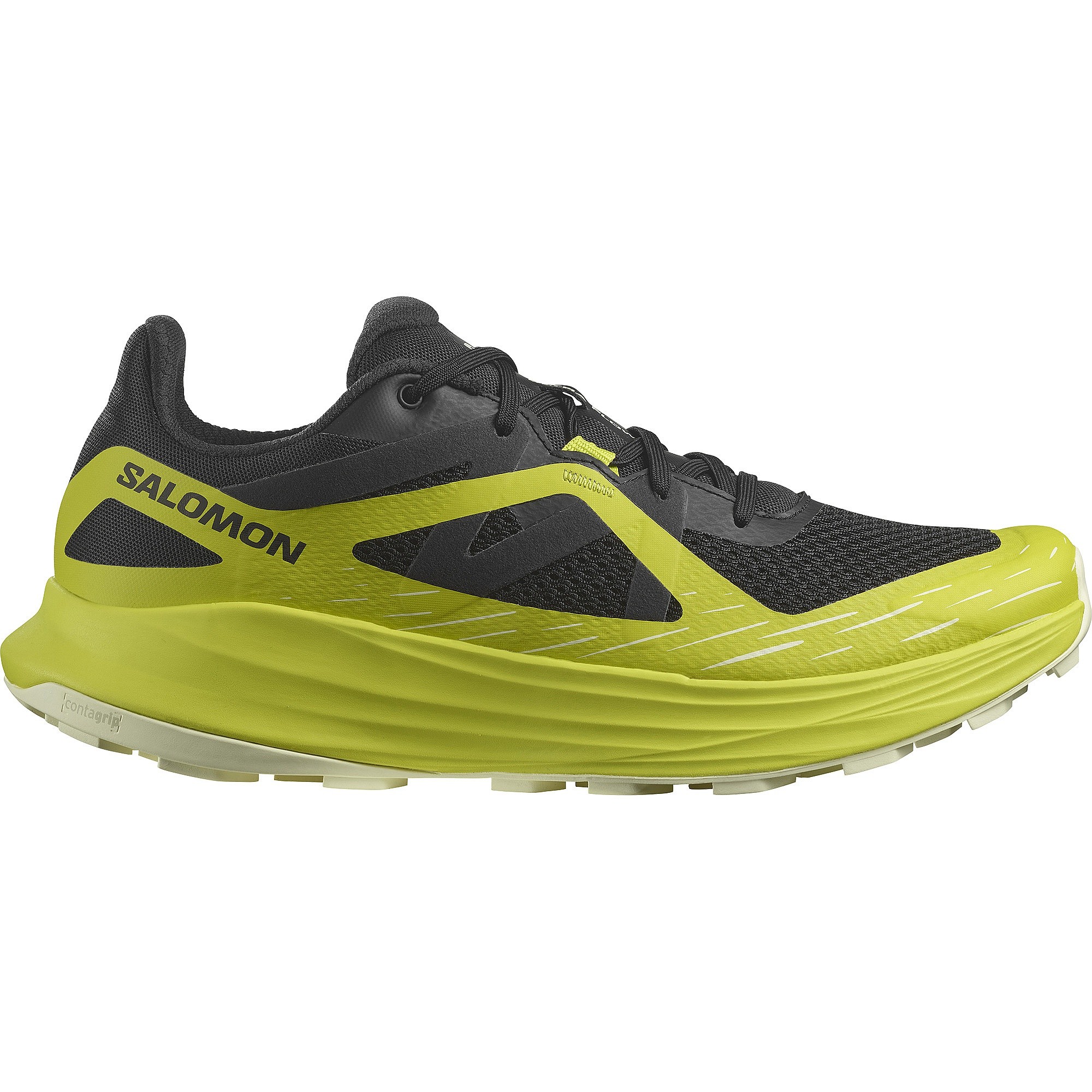 topánky Salomon Ultra Flow - Black/Sulphur Spring/Transparent Yellow
