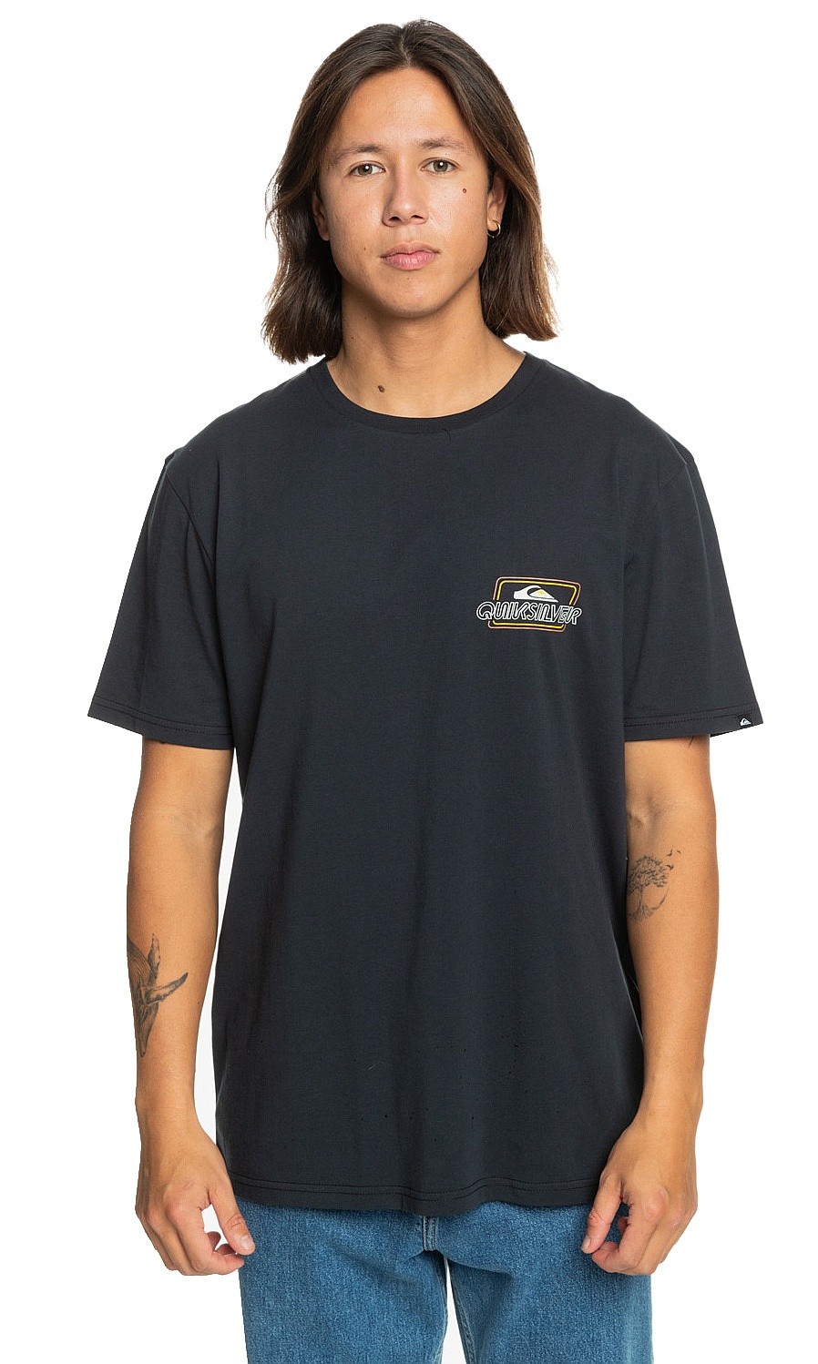 T-shirt Quiksilver Line By Line - KVJ0/Black - men´s