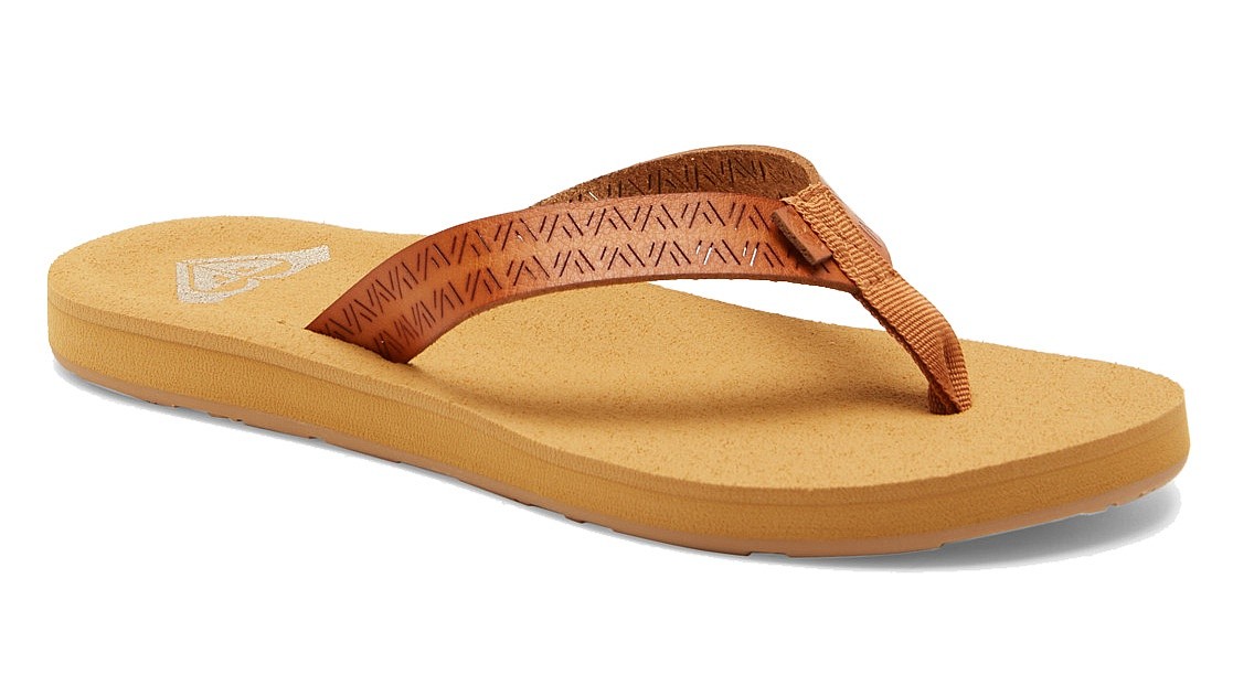 tongs Roxy Porto Motif - TAN/Tan - women´s