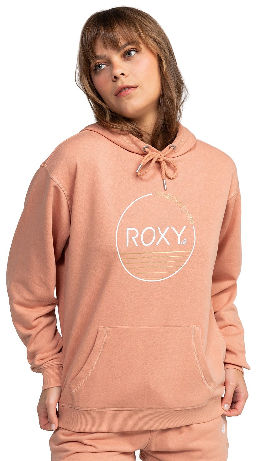mikina Roxy Surf Stoked Hoodie Terry - TJB0/Cafe Creme